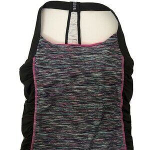 Ideology Womens Sports Tank Small Gray Pink yoga